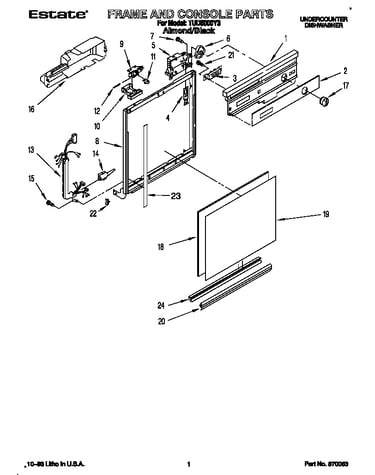 Frame and console