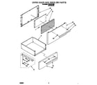 Whirlpool RF3010XVN3 oven door and boiler diagram