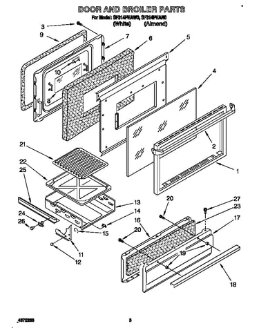 Door and broiler