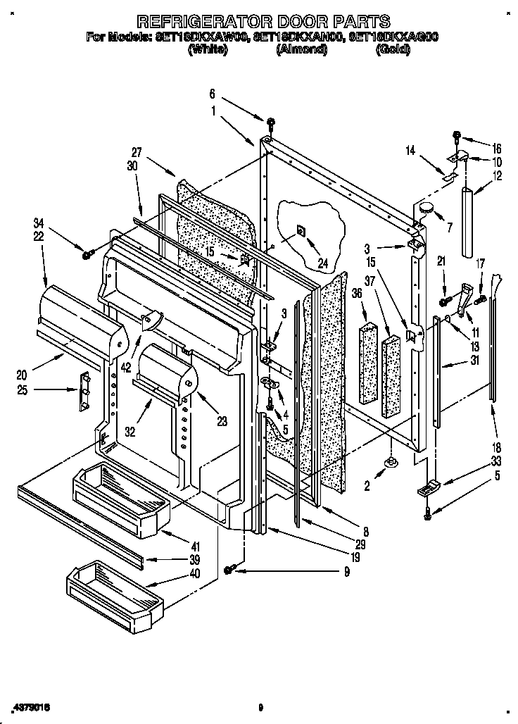 Refrigerator door