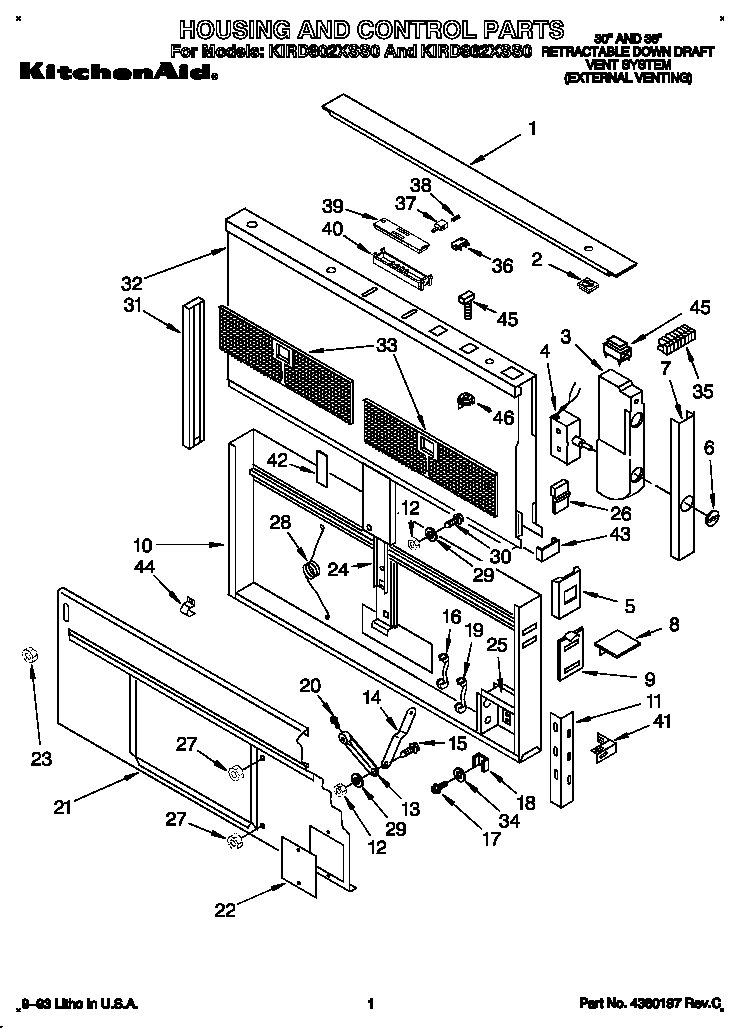 HOUSING AND CONTROL PARTS