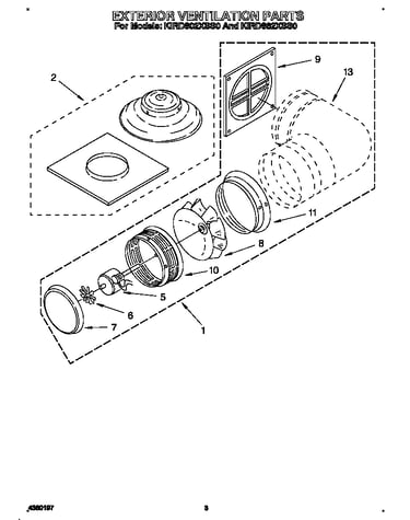 Exterior ventilation parts
