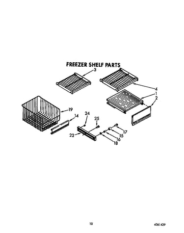 Freezer shelf