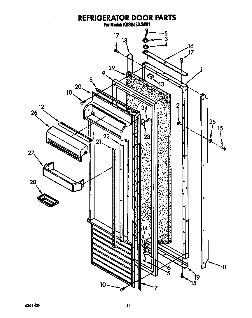 Refrigerator door