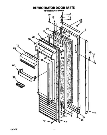 Refrigerator door