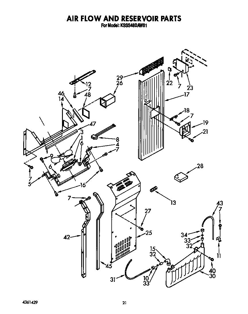 Air flow and reservoir