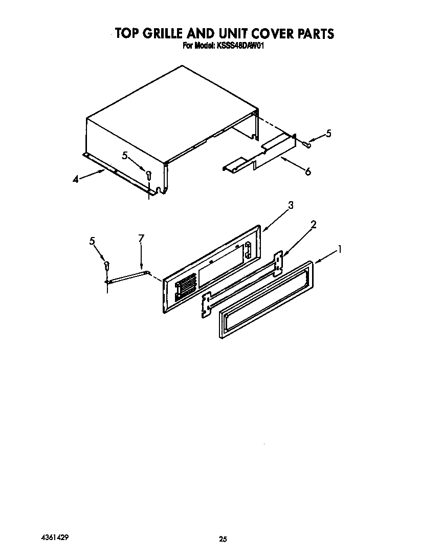Top grille and unit cover