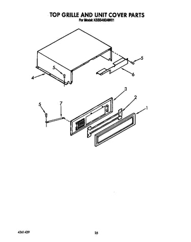 Top grille and unit cover