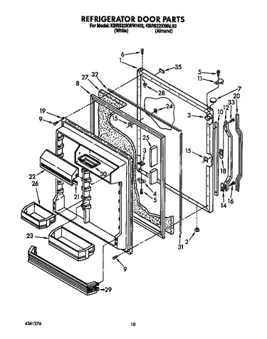 Refrigerator door