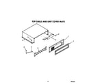 KitchenAid KSSS42MAX01 top grille and unit cover diagram