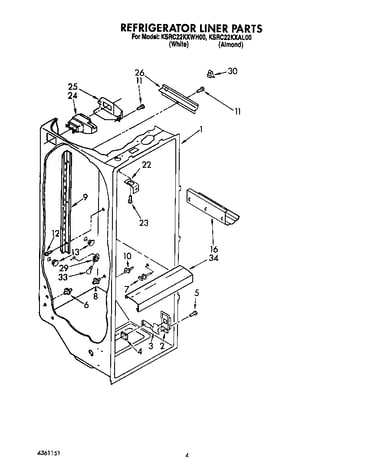 Refrigerator liner