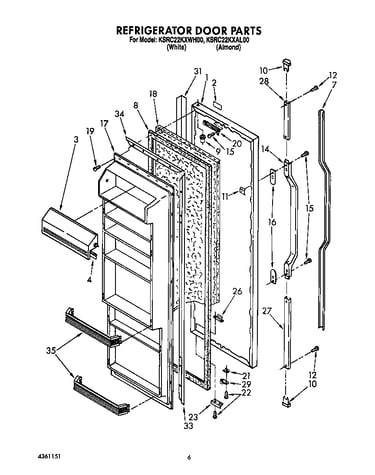 Refrigerator door