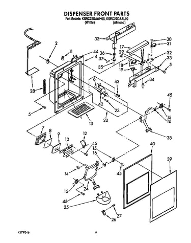 Dispenser front