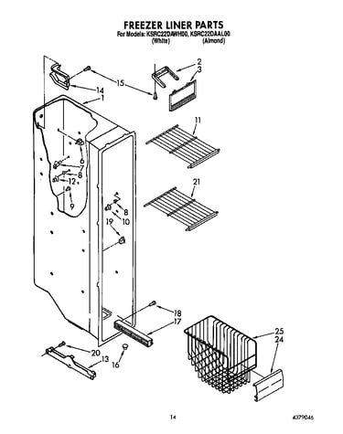 Freezer liner
