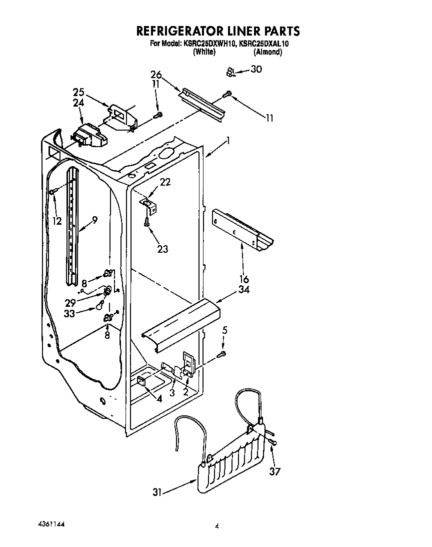 Refrigerator liner