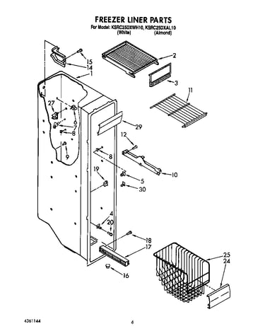Freezer liner