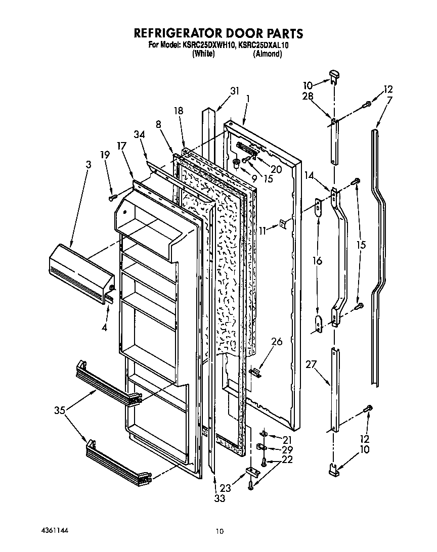 Refrigerator door