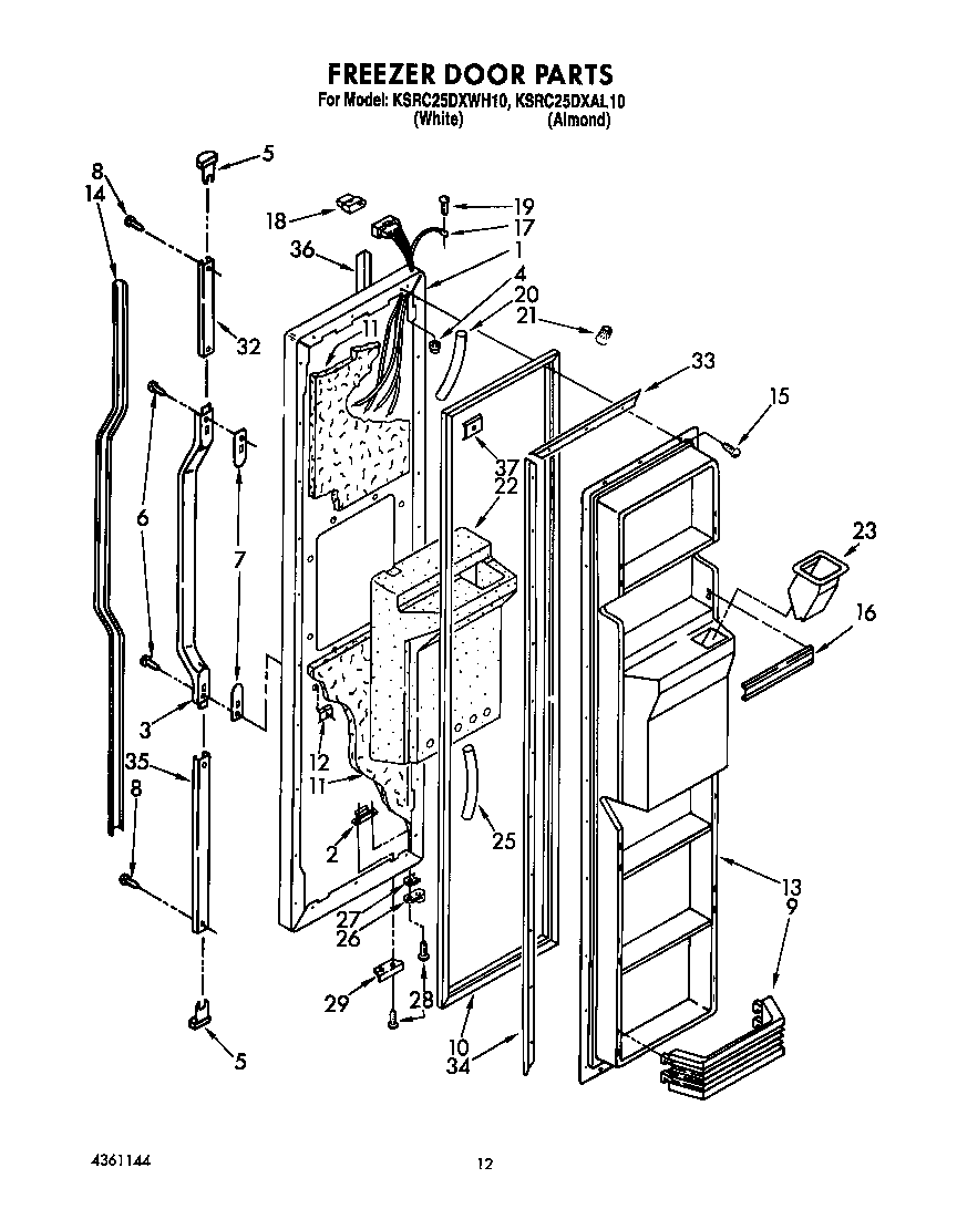 Freezer door
