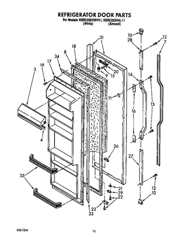 Refrigerator door