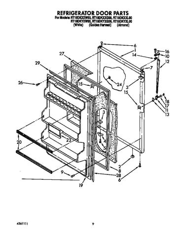 Refrigerator door