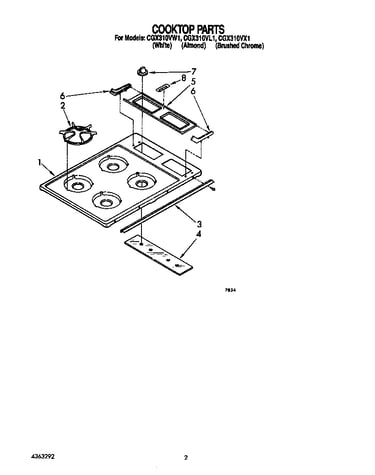 Cooktop parts