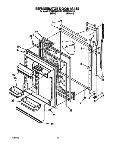 Refrigerator door
