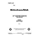 KitchenAid KEBS176SBL3 front cover diagram