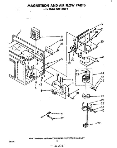 Magnetron and air flow