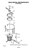 Heater, pump, and lower spay arm