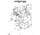 Whirlpool 4YED27DQAW01 dispenser front diagram