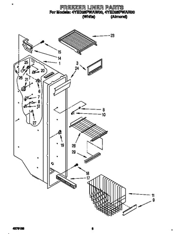 Freezer liner
