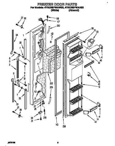 Freezer door