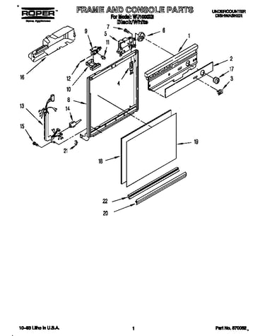 Frame and console