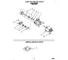 Roper WU1000X8 pump and motor diagram