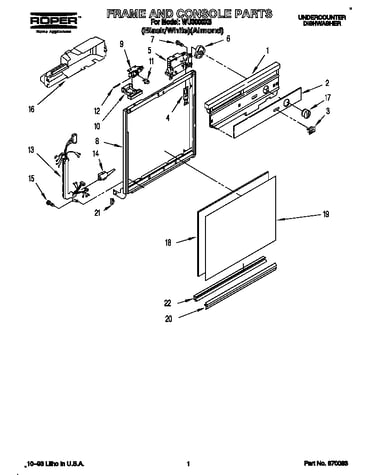 Frame and console