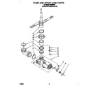 Roper WU3000X6 pump and spray arm diagram
