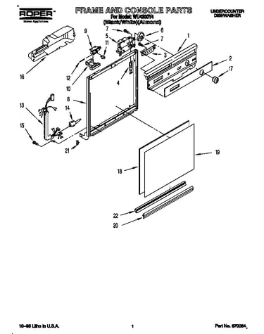 Frame and console