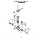 Roper WU4300Y4 pump and spray arm diagram