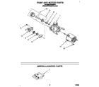 Roper WU4300Y4 pump and motor diagram