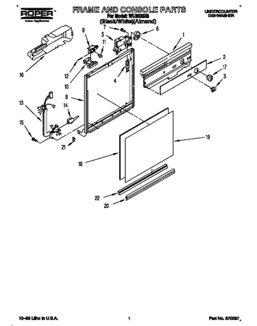 Frame and console