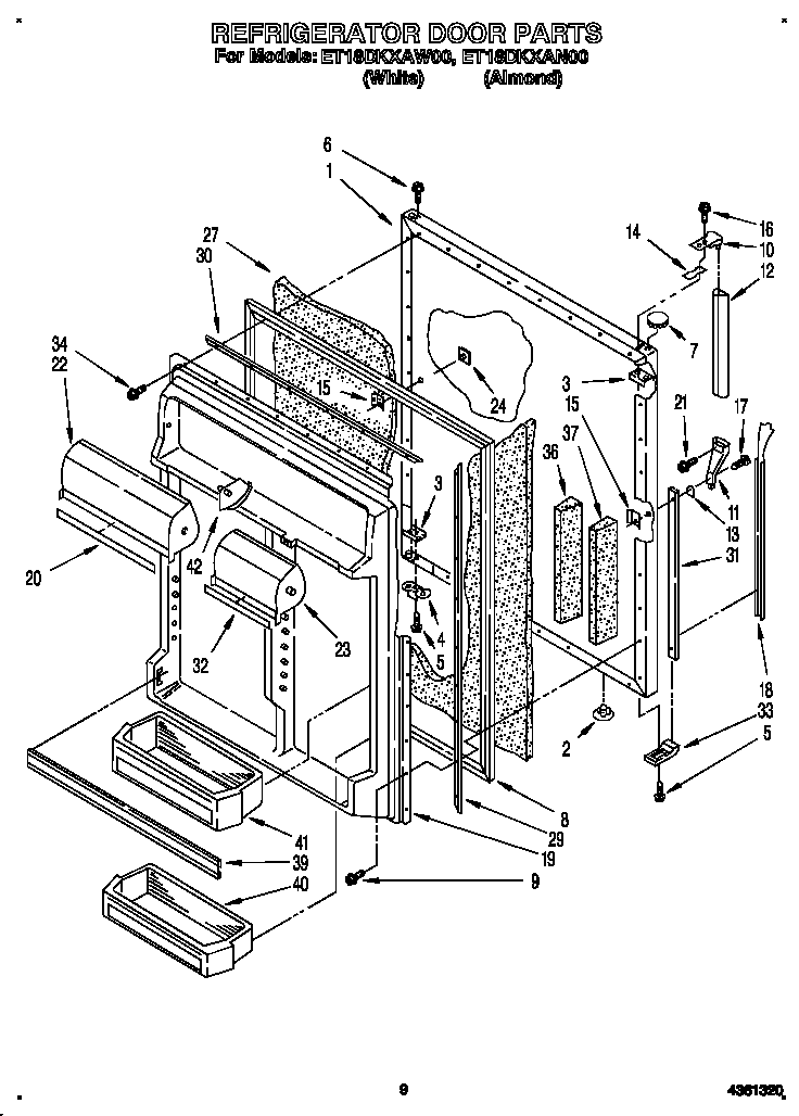 Refrigerator door