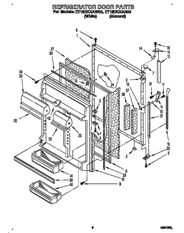 Refrigerator door