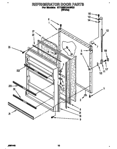 Refrigerator door
