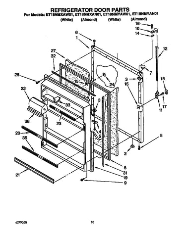Refrigerator door