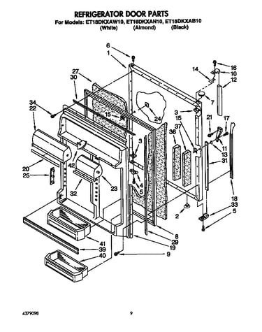 Refrigerator door