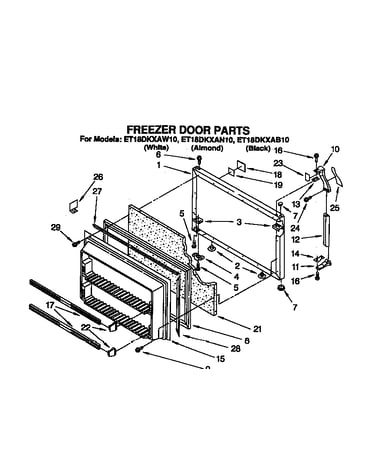 Freezer door