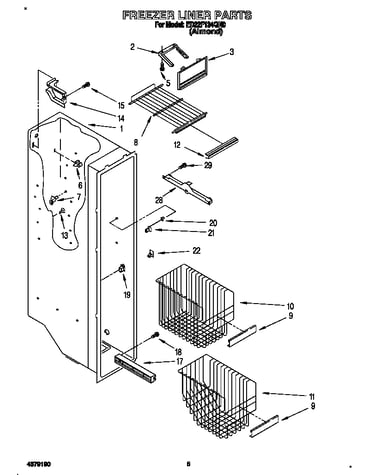 Freezer liner