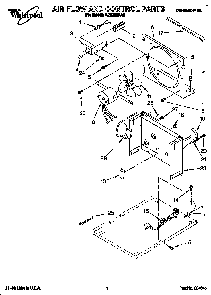 Air flow and control parts