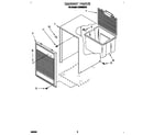Whirlpool AD0302XA0 cabinet parts diagram