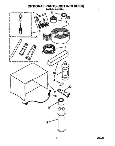 Optional parts (not included)